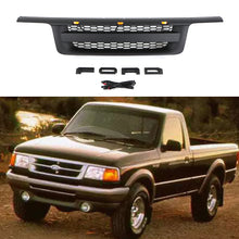 Load image into Gallery viewer, Front Grille For 1995 1996 1997 Ford Ranger Bumper Grills Grill Cover W/3 LED Light Black