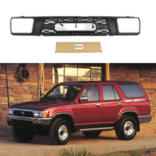 Load image into Gallery viewer, Front  Grille For 1992 1993 1994 1995 4Runner TRD Bumper Grills Grill Cover W/3 LED Lights Black