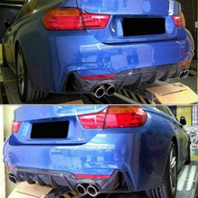 Load image into Gallery viewer, Compatibility with 2014-2020 BMW 4 Series F32 F33 F36 M Sport Rear Diffuser Bumper Chin Lip Carbon Fiber