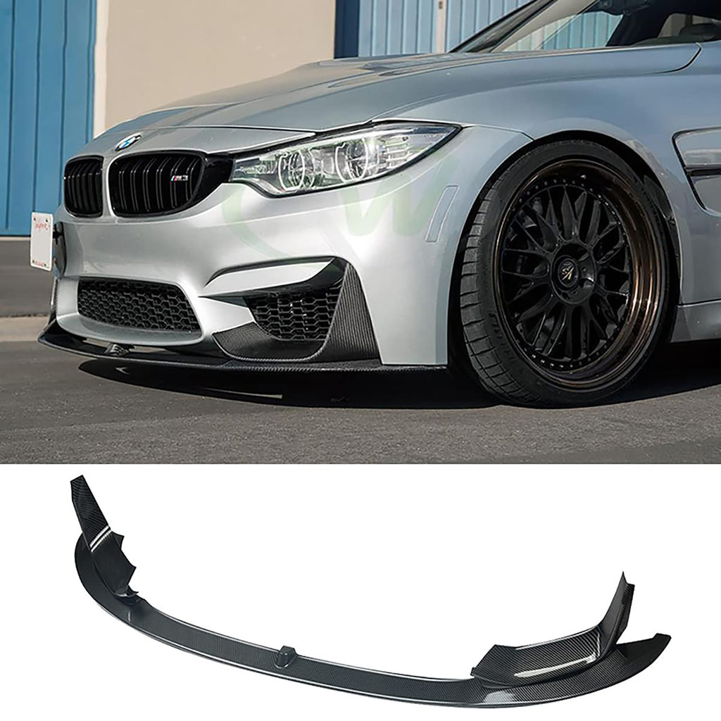 For 2014 2015 2016 2017 2018 2019 2020 BMW M3 F80 M4 F82 F83 MP Style Front Bumper Chin Lip Spoiler Splitter Carbon Fiber