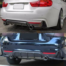 Load image into Gallery viewer, Compatibility with 2014-2020 BMW 4 Series F32 F33 F36 M Sport Rear Diffuser Bumper Chin Lip Carbon Fiber