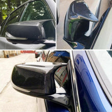 Load image into Gallery viewer, Door Mirror Covers Compatibility With 2014-2020 Q50 2015-2020 Q60 Q70 QX30 QX50 Rearview Side Left and Right Mirror Cover Caps Trim Replacement 2PCS (Carbon Fiber Style)