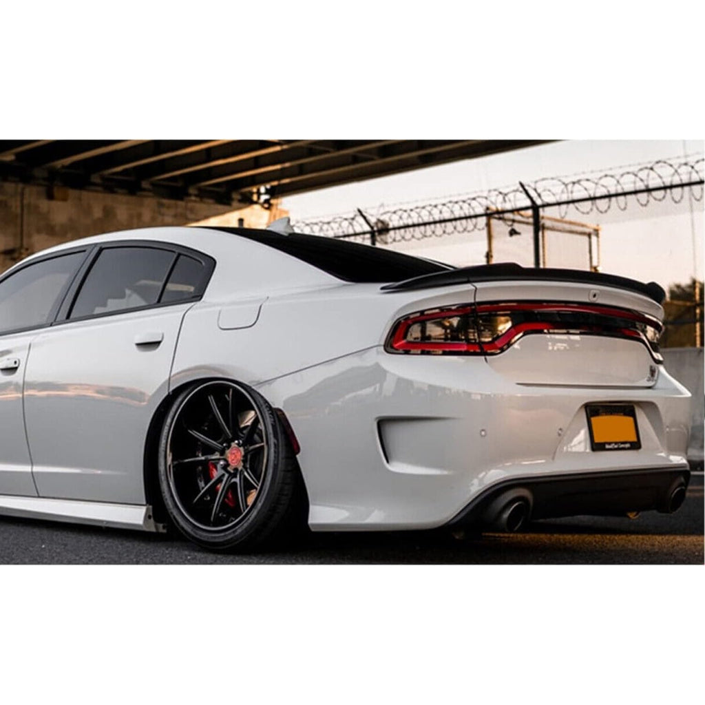 Rear Spoiler Compatibility with 2011-2022 Charger SRT GT SXT RT SE Daytona Pursuit Hellcat Style Trunk Spoiler Rear Wing Spoiler Lip Glossy Black