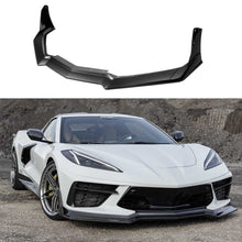 Load image into Gallery viewer, Front Lip Compatible with 2021 2022 2023 Corvette C8 Z51 ZR1 Style STG 3 Winglet Front Bumper Chin Lip Splitter ABS 7PCS Matte Black