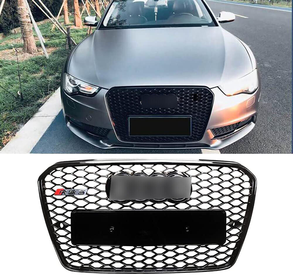 Front Grille For 2013 2014 2015 2016 Audi A5 S5 B8.5 RS5 Style Honeycomb Mesh Grille Grill
