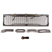 Load image into Gallery viewer, Front Grille For 1980 1981 1982 1983 1984 1985 1986 Ford Bronco F150 Front Grilles Bumper Grill With 3 Led Lights Black