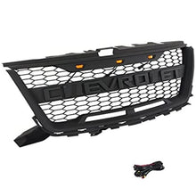 Load image into Gallery viewer, Front Grille for 2016 2017 2018 2019 Chevrolet Colorado Front Bumper Mesh Grill With 3 LED Lights Black