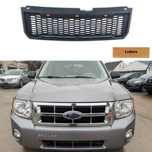 Load image into Gallery viewer, Front Grille For 2008 2009 2010 2011 2012 2013 Ford Kuga Escape Honeycomb Grilles Bumper Grill Replacement W/3 Led Lights Black