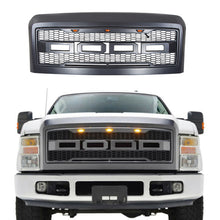 Load image into Gallery viewer, Front Grille for 2008 2009 2010 Ford F250 F350 Raptor Style Front Bumper Grill W/3 Led Lights