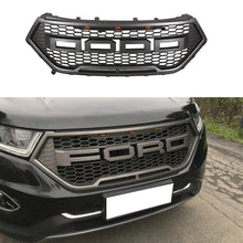Load image into Gallery viewer, Front Grille For 2015 2016 2017 2018 Ford Edge Mesh Grilles Front Bumper Grill Honeycomb W/3 Lights Black
