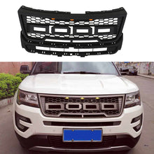 Load image into Gallery viewer, Front Grille For 2016 2017 2018 Ford Explorer Mesh Bumper Grilles Grills Cover W/3 lights Black