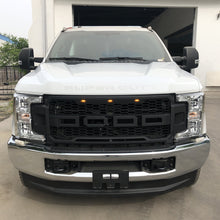 Load image into Gallery viewer, Front Grille For 2017 2018 2019 Ford F250 F350 Super Duty Upper Bumper Grill With 3 Led Lights Black
