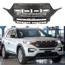 Load image into Gallery viewer, Front Grille For 2019 2020 2021 Ford Explorer Mesh Bumper Grill Grills W/3 Lights Black
