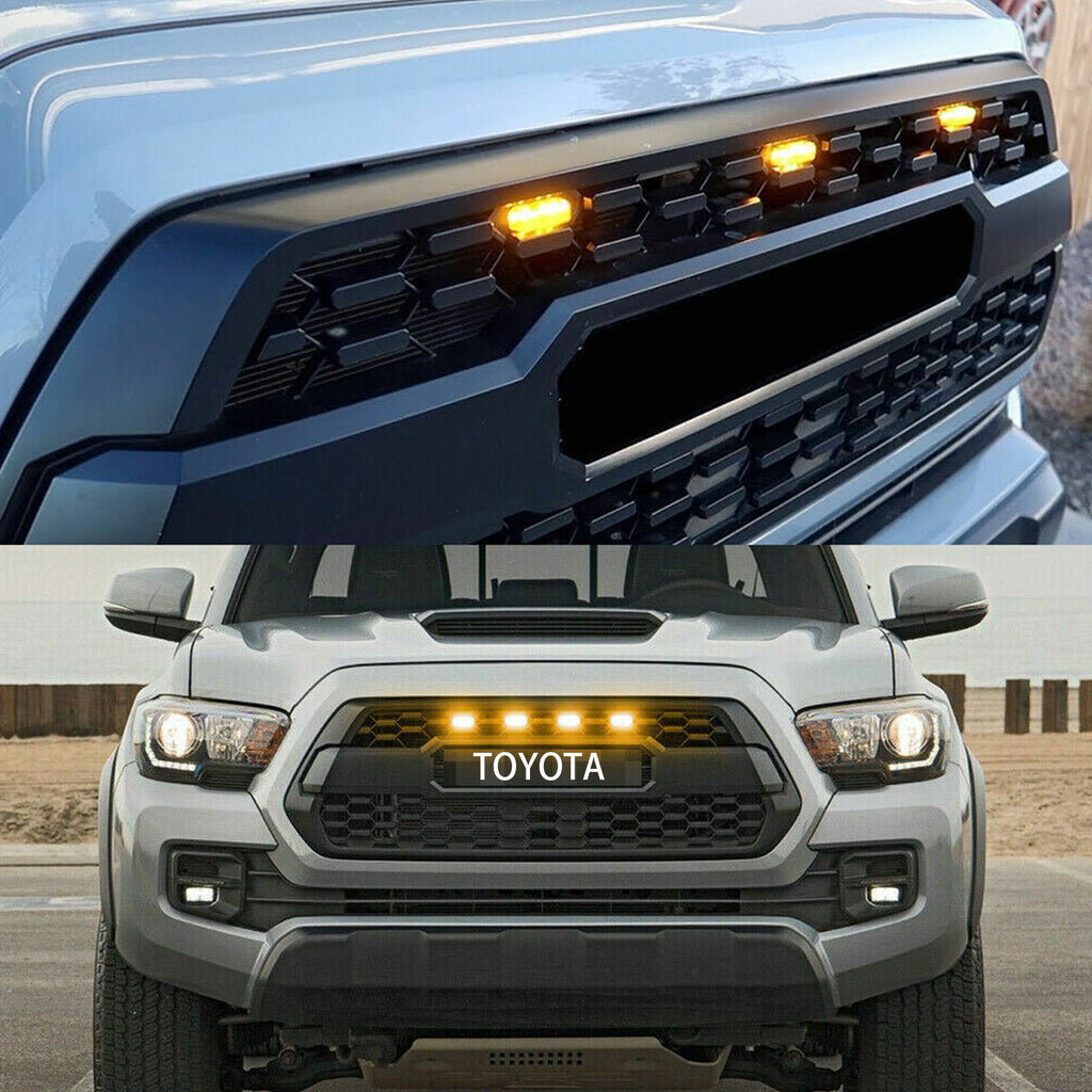 Front Grille For Toyota Tacoma 2016 2017 2018 2019 2020 2021 TRD Front Mesh Grill Black