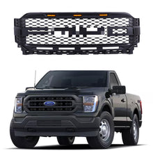 Load image into Gallery viewer, Front Grille for 2021-2022 Ford F150 Raptor Bumper Grills Grill W/4 LED Lights Matte Black