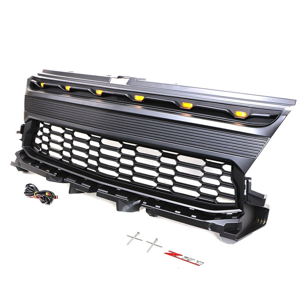 Front Grille For 2022 Chevrolet Colorado Bumper Grills Grill Cover Black