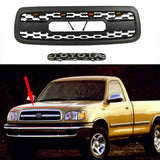 Front Grill For Toyota Tundra 2000 2001 2002 TRD Pro Front Bumper Grille Replacement Grille W/Light Black