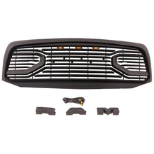 Load image into Gallery viewer, Front Grill For Dodge Ram 1500 2006 2007 2008 Mesh Bumper Grille Big Horn Style Replacement Grille W/3 Led Lights Black