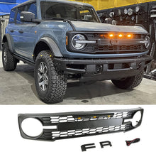 Load image into Gallery viewer, Front Grille For 2021 2022 Ford Bronco Grill Grilles Honeycomb W/Letters &amp; LED Lights Black