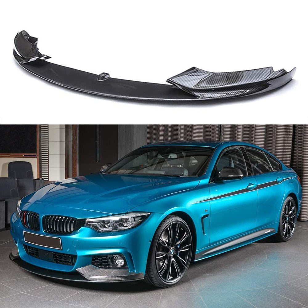 For 2014 2015 2016 2017 2018 2019 2020 BMW F32 F33 F36 4 Series M Sport Front Bumper Chin Lip Splitter Spoiler Carbon Fiber