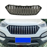 Front Grille For 2013-2016 Hyundai Santa Fe Bumper Grills Grill Cover W/0 Light Chrome
