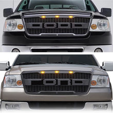 Load image into Gallery viewer, Front Grille For 2004 2005 2006 2007 2008 Ford F150 Front Bumper Mesh Grills Replacement Grill W/3 Lights Black