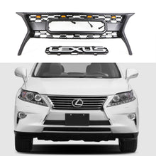 Load image into Gallery viewer, For 2013 2014 2015 2016 Lexus RX270 300 330 350 400 450 Front Grille Front Center Mesh Grille Grill Cover Replacement With 4 LED Lights Black