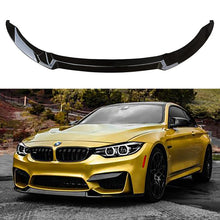 Load image into Gallery viewer, For 2014 2015 2016 2017 2018 2019 2020 BMW M3 F80 M4 F82 F83 CS Style Front Bumper Chin Lip Spoiler Splitter Gloss Black