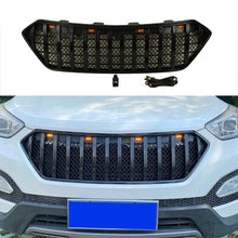 Load image into Gallery viewer, Front Grille For 2013 2014 2015 2016 Hyundai Santa Fe Bumper Grills Grill Cover W/3 Light Black