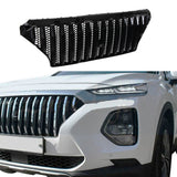 Front Grille For 2019-2020 Hyundai Santa Fe Bumper Grills Grill Cover W/0 Light Gloss Black