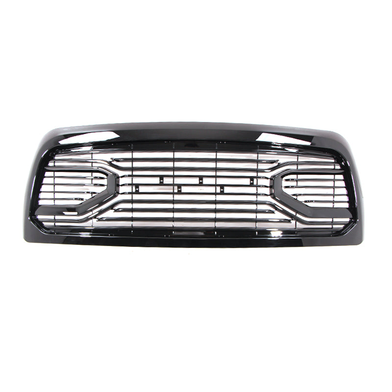 Front Grille for Dodge RAM 2500 3500 2010-2019 Bumper Grill Grills Big Horn Horizontal Style W/0 lights Gloss Black