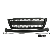 Load image into Gallery viewer, Front Grille For 2014-2018 Toyota Land Crusier Prado Bumper Grills Grill Cover W/4 LED Lights Black