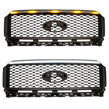 Load image into Gallery viewer, Front Grille for 2021-2022 Ford F150 4x4 Pickup Raptor Front Bumper Grill W/LED Lights Black