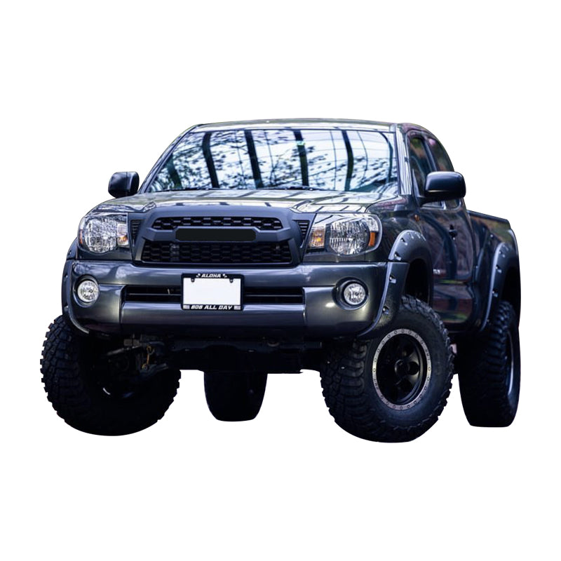 Front Grille For 2005-2011 Toyota Tacoma With Side Light Bumper Grills Grill Cover Black