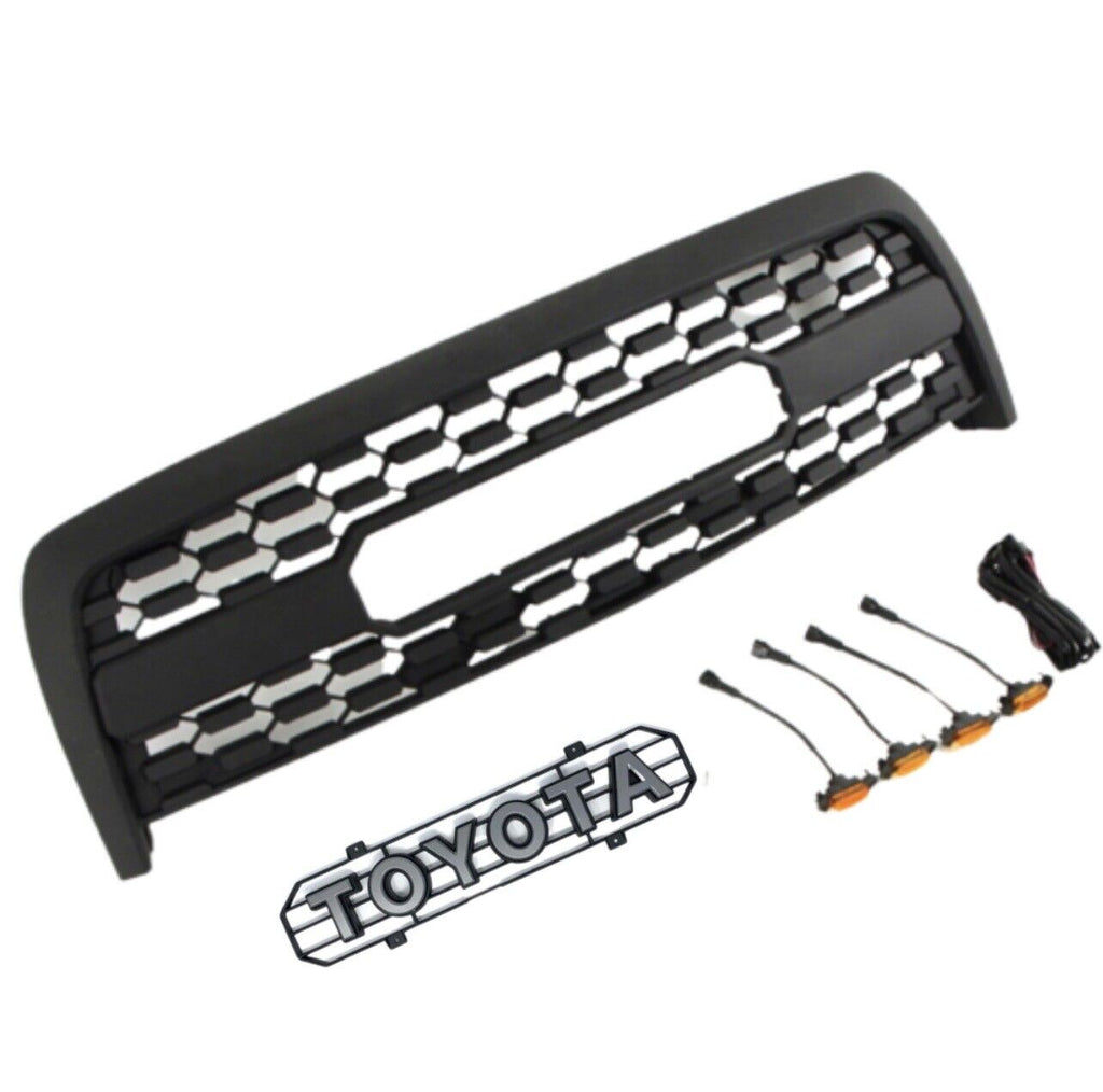 Front Grills For Toyota Tundra 2003 2004 2005 2006 TRD Front Bumper Grille Grill W/0 Lights Black
